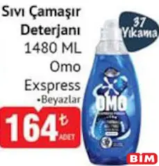 OMO EXPRESS SIVI ÇAMAŞIR DETERJANI BEYAZLAR 1480 ML